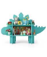 Gouun Kids Bookcase Shelf Toy Storage Organizer with Open Storage Shelves-Dinosaur
