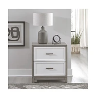 Liberty Furniture Palmetto Heights 2 Drawer Nightstand w/Charging Station