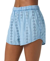 O'Neill Women's Cotton Pam Eyelet Cover-Up Shorts