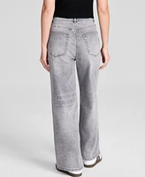 And Now This Women's Tie-Front Wide-Leg Jeans, Exclusively at Macy's