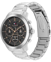 Tommy Hilfiger Men's Multifunction Silver Tone Stainless Steel Bracelet Watch, 43mm