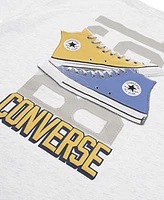 Converse Big Boys Retro Front Back Sneaker T-shirt