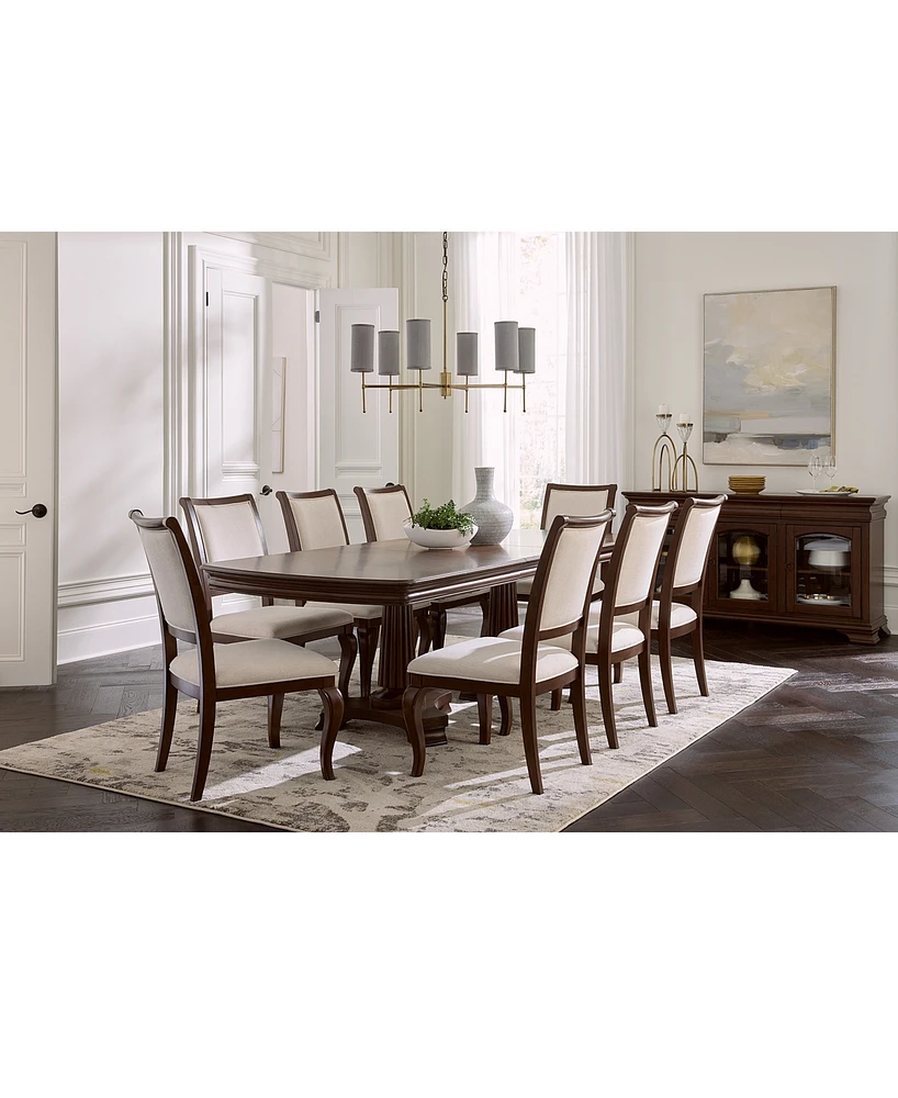 Nelman 9-Pc. Rectangular Dining Set (Table & 8 Side Chairs), Created for Macy's