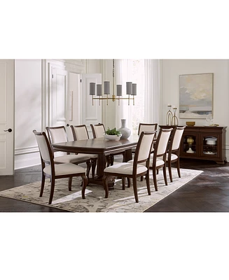 Nelman 9-Pc. Rectangular Dining Set (Table & 8 Side Chairs), Created for Macy's