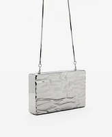 Mango Women's Textured Clutch Bag