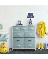 Sorbus 9 Drawers Dresser - Furniture Storage for Bedroom, Closet, Office Organization Steel Frame, Wood Top