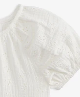 First Impressions Baby Girls Woven Cotton Eyelet Dress, Exclusively at Macy's
