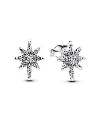 Pandora Sterling Silver Sparkling North Star Stud Earrings