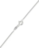 Marcasite & Jade 18" Pendant Necklace in Sterling Silver