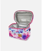 Deux par Deux Girl Lunch Box Butterflies On Multicolored And Vibrant Pink Background - Toddler|Child