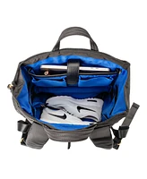 MinkeeBlue Convertible Organizational Amber Backpack with Lunch Bag