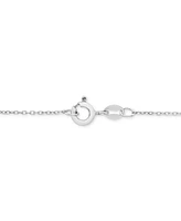 Diamond Double Row Two Heart 18" Pendant Necklace (1/4 ct. t.w.) in Sterling Silver & 10k Rose Gold