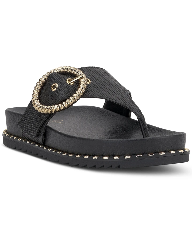 Jessica Simpson Women's Cymmeri Hooded Thong Flat Sandals