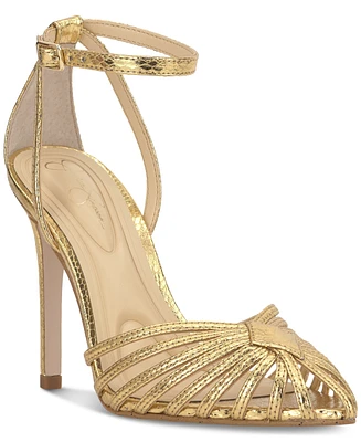 Jessica Simpson Women's Paveri Huarache Strappy Stiletto Pumps