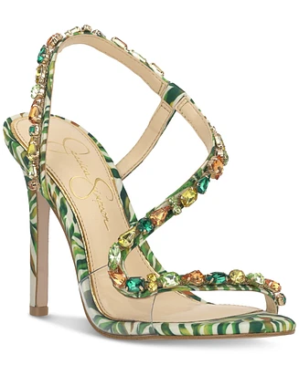 Jessica Simpson Women's Jaycin Barely-There Rhinestone Evening Sandals