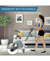 Gymax Magnetic Upright Exercise Bike Cycling Bike W/Pulse Sensor 8-Level Fitness