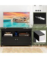 Gouun Tv Stand Entertainment Center with Charging Station for TVs up to 50 Inch