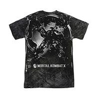 Mortal Kombat X Big & Tall Three Of A Kind (Front/Back Print) Short Sleeve Adult Poly Crew Tee / T-Shirt