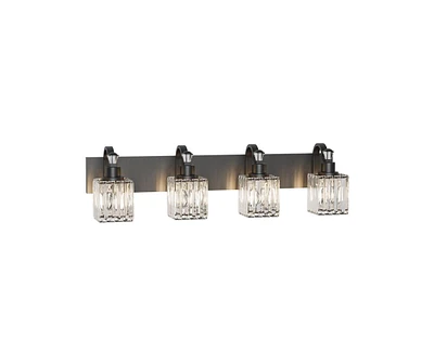 gaomon Modern Crystal Bathroom Vanity Lights Black Bathroom Light Fixtures Crystal Vanity Shower Lights Over Mirror