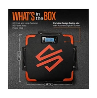 Squatz Portable Boxing Mat With Digital Counter, Punch Strength Training
