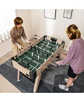 Kuyotq 54 Inch Foosball Table Arcade Soccer Game Table with 2 Balls and 26 Players