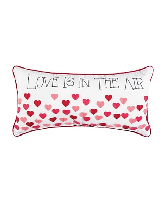 C&F Home 12" x 24" Valentine's Day "Love Is In The Air" Embroidered Accent Throw Pillow