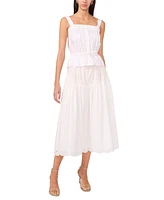 1.State Women's Cotton Eyelet Maxi Skirt