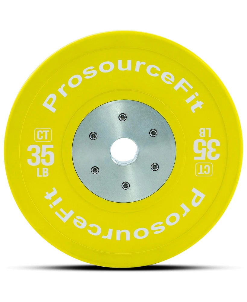 ProsourceFit Color Training Bumper Plate 35 lb, Yellow