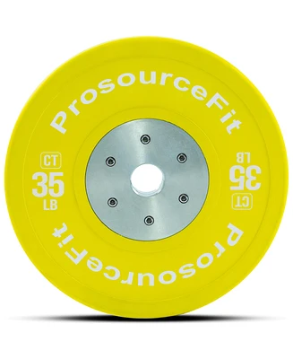 ProsourceFit Color Training Bumper Plate 35 lb, Yellow
