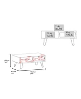 Fm Furniture Gramling Coffee Table with a Drawer and Hairpin Legs