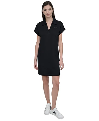 Dkny Women's Mini Stud Logo Short-Sleeve Dress