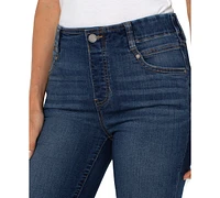 Liverpool Los Angeles Petite Gia Cropped Flare Jeans