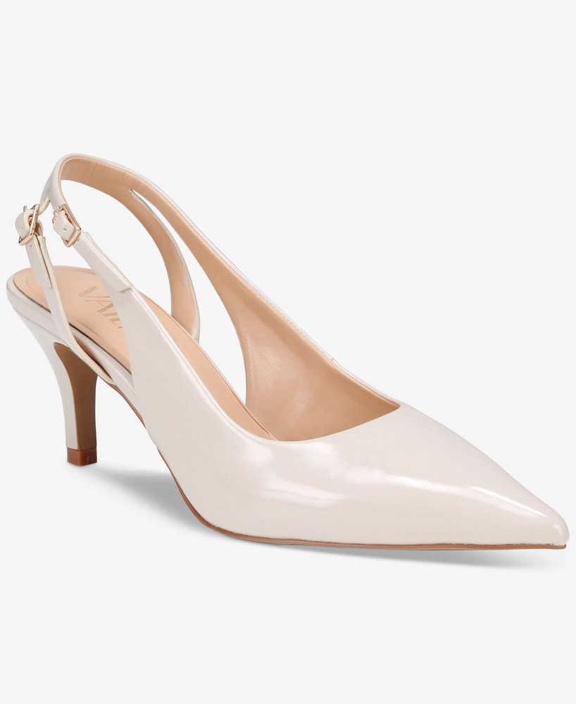 Vaila Shoes Women's Clover Slingback Pumps - Extended Sizes 9-14