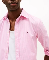 Tommy Hilfiger Men's Regular-Fit Flex Gingham Check Button-Down Poplin Shirt