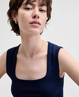 And Now This Women's Ribbed Seamless Square-Neck Tank Top, Created for Macy's