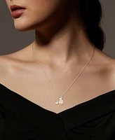 Disney Cubic Zirconia Mickey Mouse Dream Initial Pendant Necklace