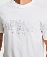 A|X Armani Exchange Men's Stud Text Logo T-Shirt