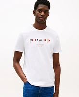 Tommy Hilfiger Men's Embroidered Nautical Flag T-Shirt