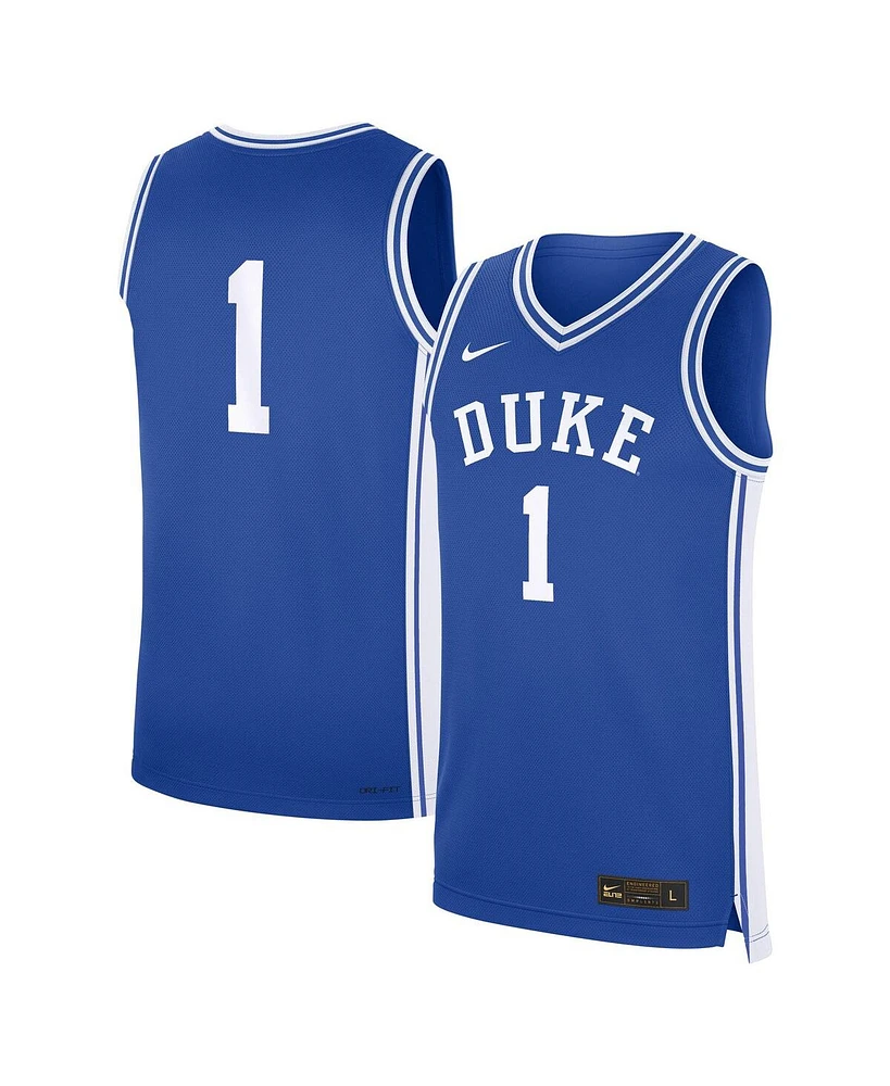 Nike Men's 1 Royal Duke Blue Devils Road Replica Jersey