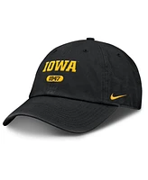 Nike Men's Black Iowa Hawkeyes Club Adjustable Hat