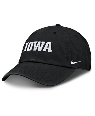 Nike Men's Charcoal Iowa Hawkeyes Campus Club Adjustable Hat