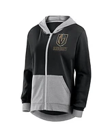 Logo Athletic Women's Black Vegas Golden Knights Hit It French Terry Full-Zip Hoodie