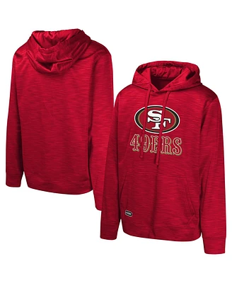 Outerstuff Men's Scarlet San Francisco 49ers Streak Fleece Pullover Hoodie