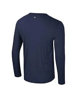 Colosseum Men's Navy Michigan Wolverines Color Pop Active Blend 2-Hit Long Sleeve T-Shirt