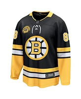 Men's Fanatics David Pastrnak Black Boston Bruins 100th Anniversary Premier Breakaway Player Jersey