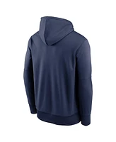 Nike Men's Navy Atlanta Braves Authentic Collection Practice Performance Pullover Hoodie