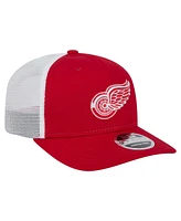 New Era Men's Red/White Detroit Red Wings Core Trucker 9SEVENTY Stretch-Snap Hat