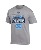 Champion Men's Gray North Carolina Tar Heels 2024 Ncaa Women's Soccer National Champions Locker Room T-Shirt