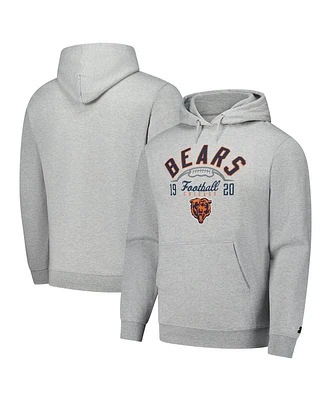 Starter Men's Heather Gray Chicago Bears Pullover Hoodie