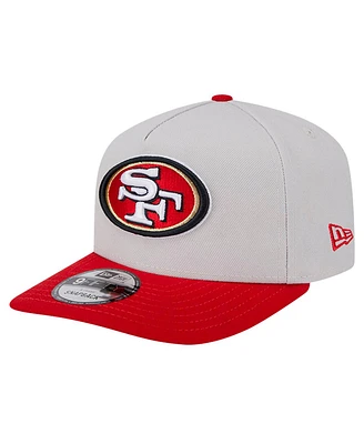 New Era Men's Stone San Francisco 49ers Decent 9FIFTY A-Frame Snapback Hat